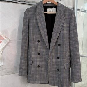 Babaton Gray Plaid Men's Blazer